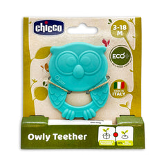 Chicco Owly Diş Kaşıyıcı 3-18 Ay - Mavi